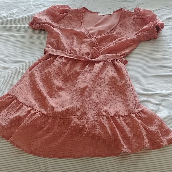 Pink Ruffle Dress - Picture 1 of 7
